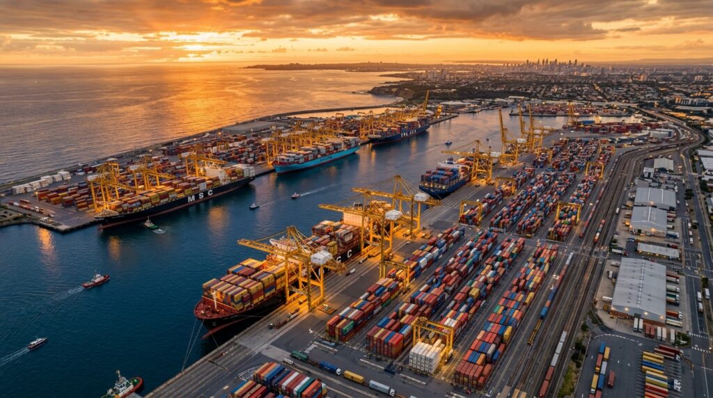 aerial view shipping 202604142213